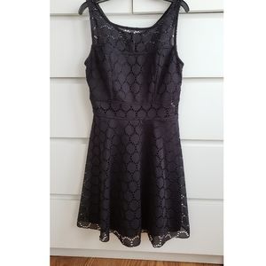 Black peak through dress